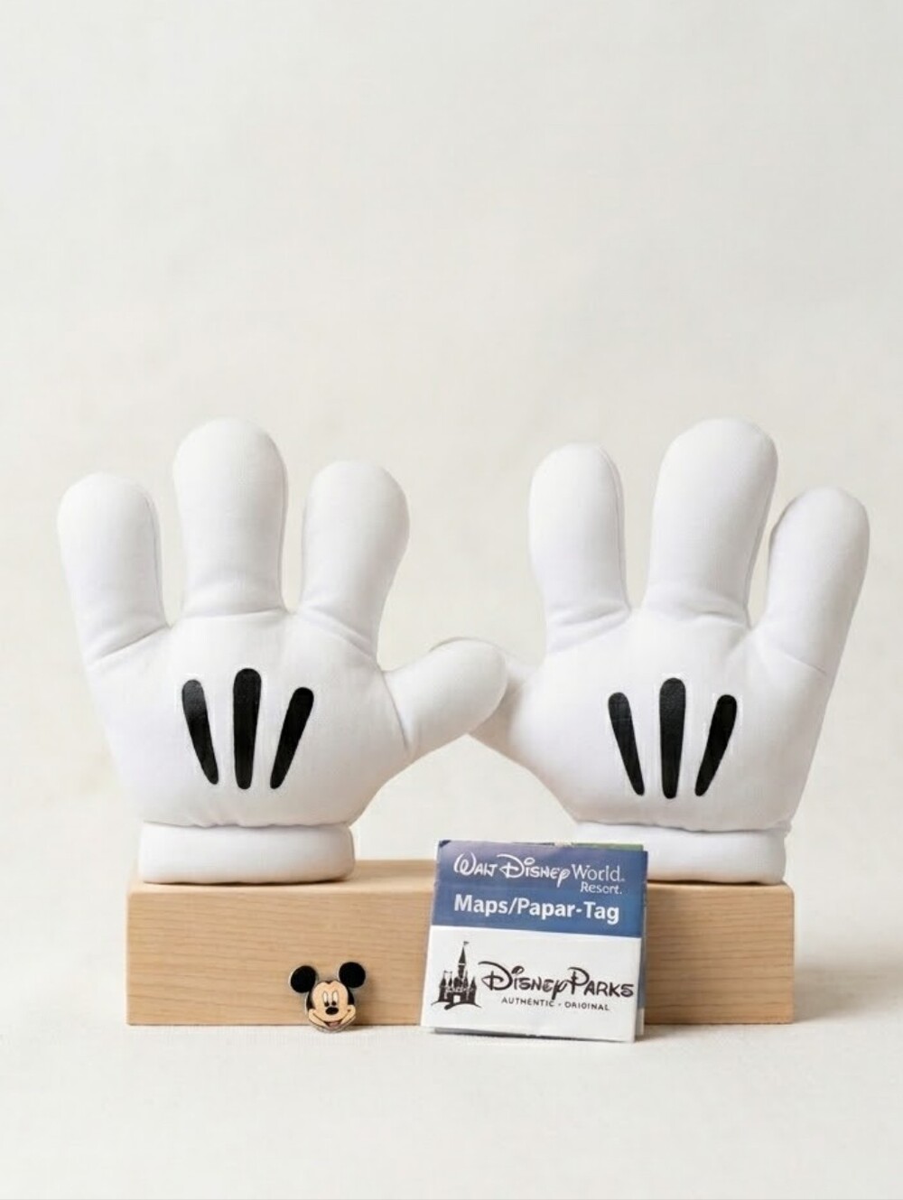 Authentic Disney Parks Mickey Mouse Plush Glove Hands Costume Accessory